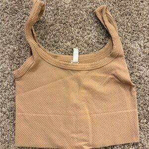 Nikibiki Ribbed Tan Women's Top